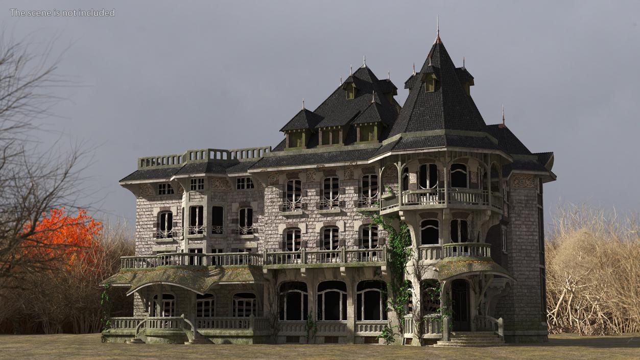 3D model Scary Old House