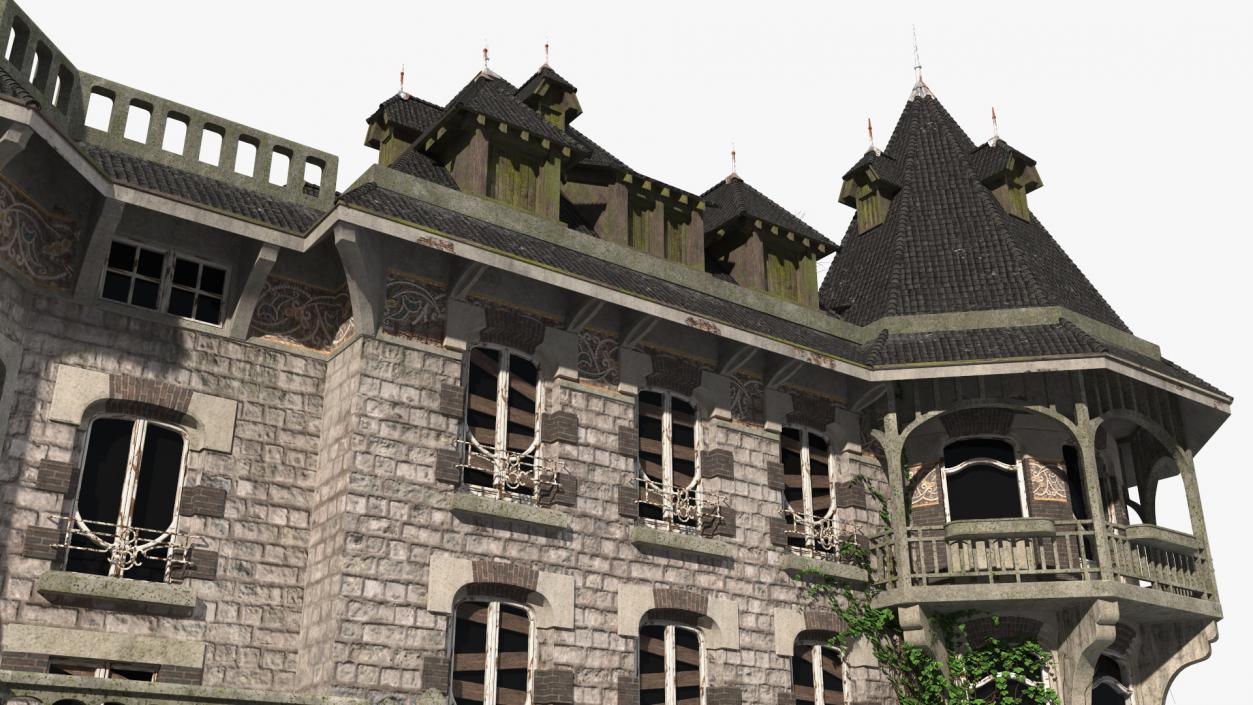 3D model Scary Old House