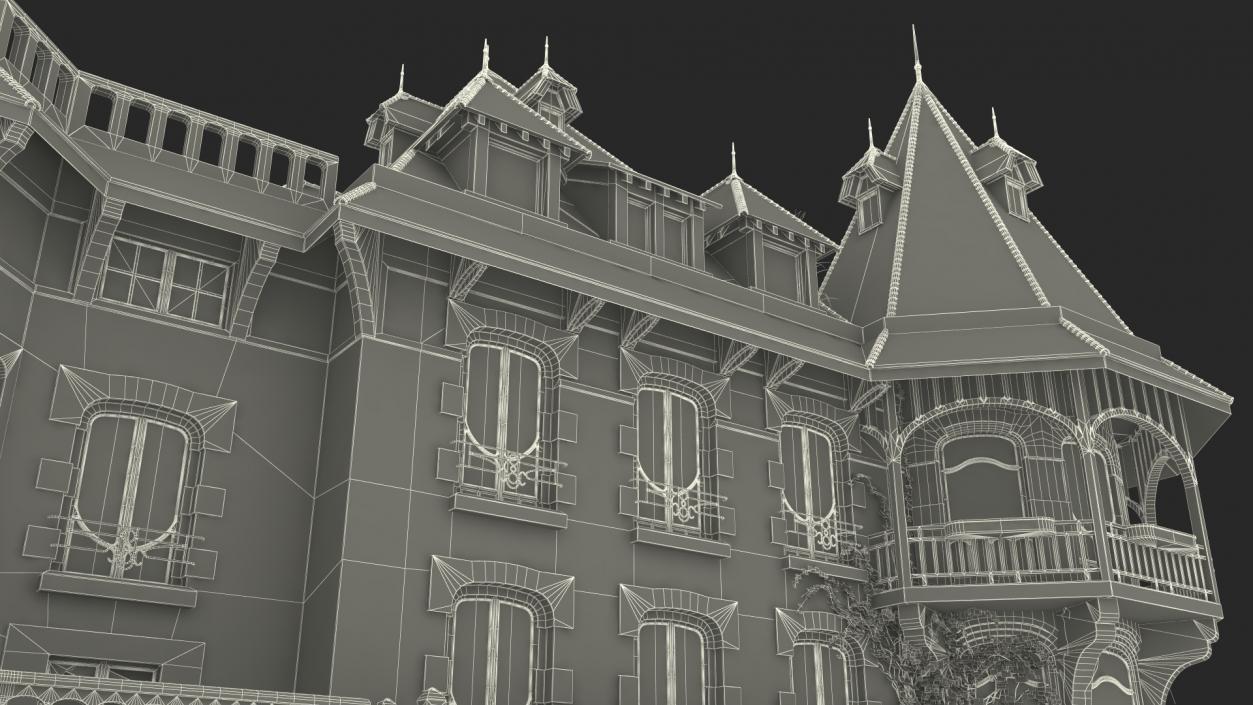 3D model Scary Old House