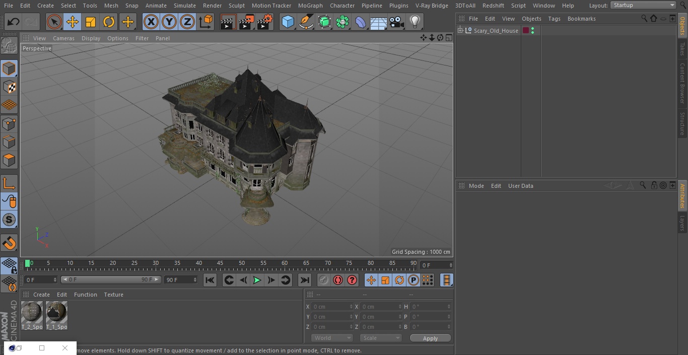 3D model Scary Old House