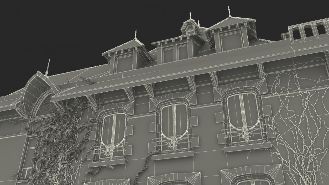 3D model Scary Old House