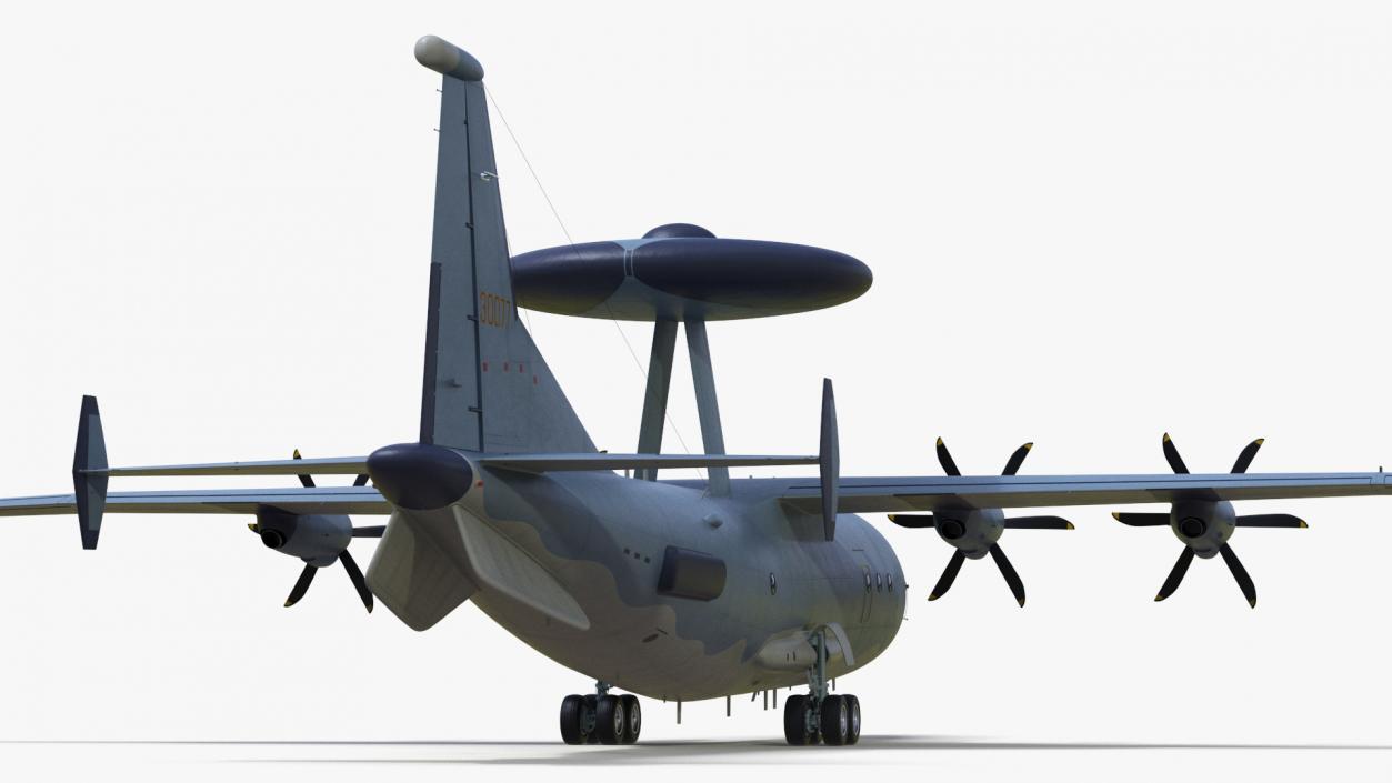 3D Airborne Early Warning and Control Aircraft model