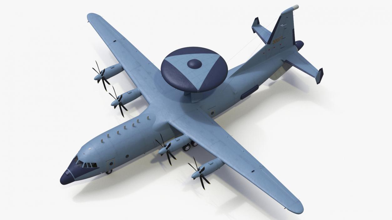 3D Airborne Early Warning and Control Aircraft model