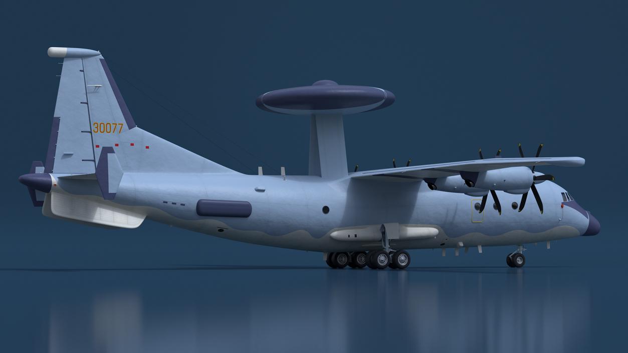 3D Airborne Early Warning and Control Aircraft model