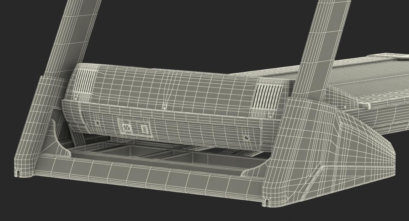 Fitness Treadmill Rigged 3D model