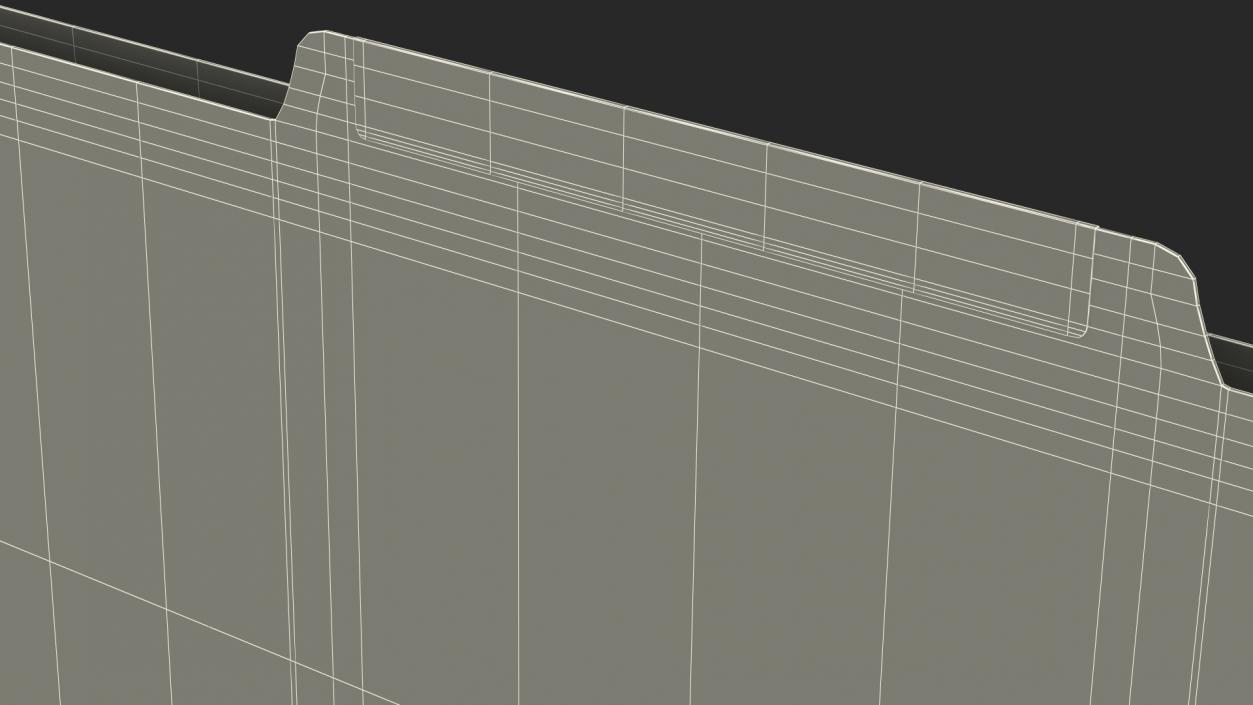 Blank Card Folder File 3D