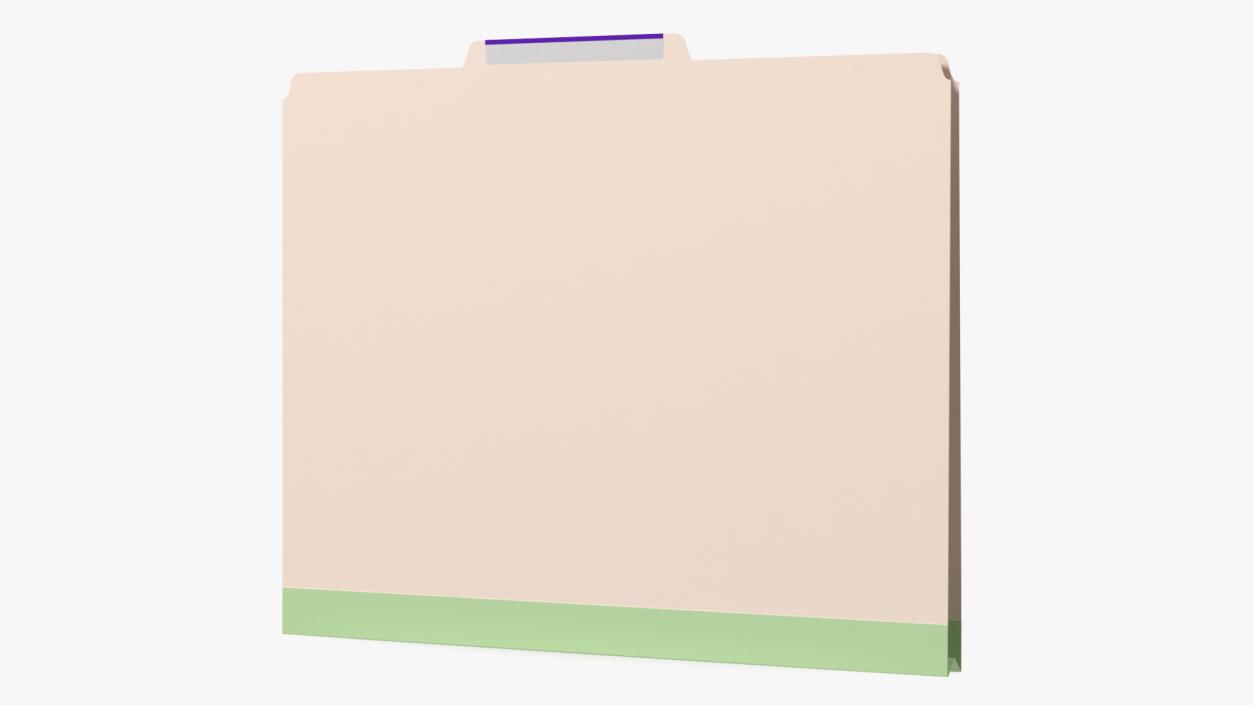 Blank Card Folder File 3D