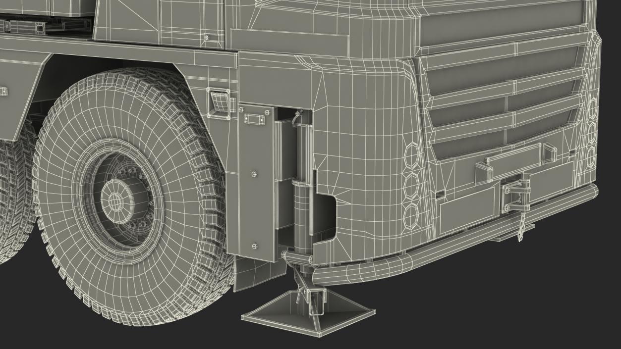 3D model Compact Mobile Crane Generic Rigged