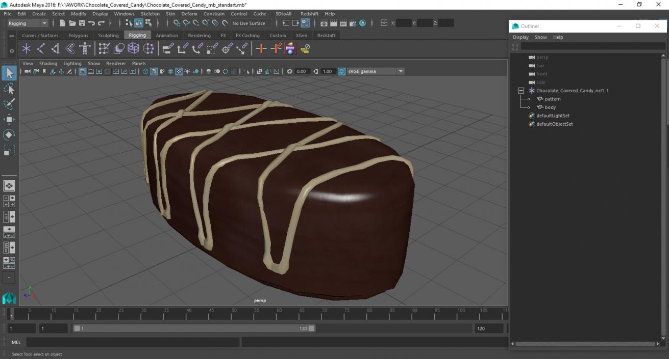 3D model Chocolate Covered Candy 2