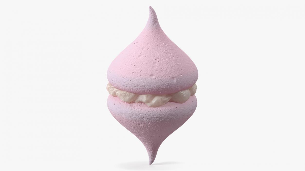 3D Smooth Meringue Pink with Vanilla Filling