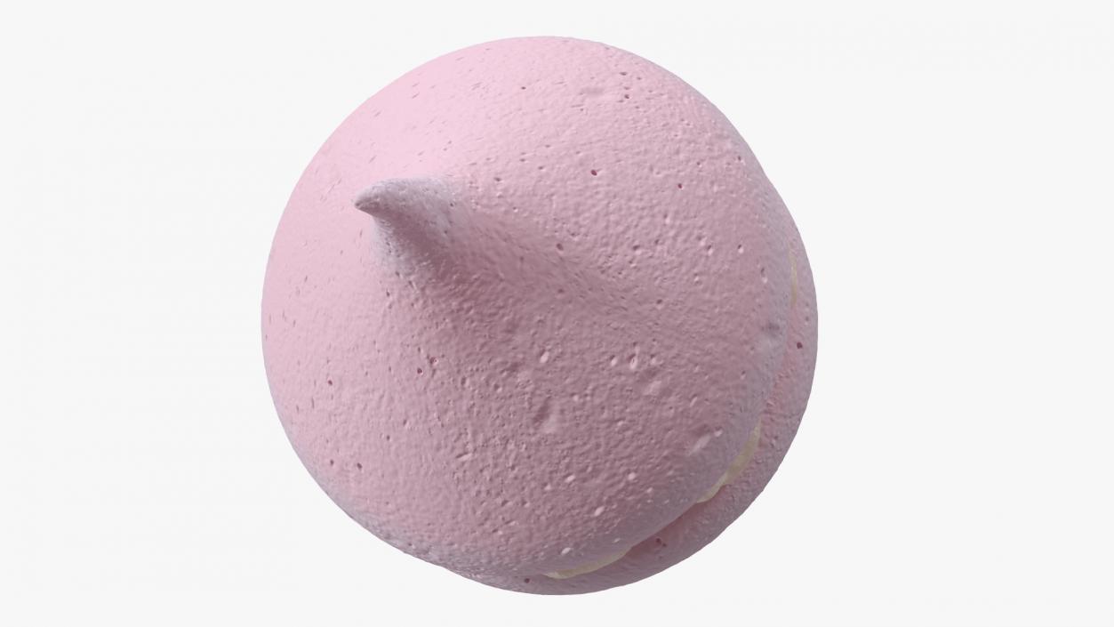 3D Smooth Meringue Pink with Vanilla Filling