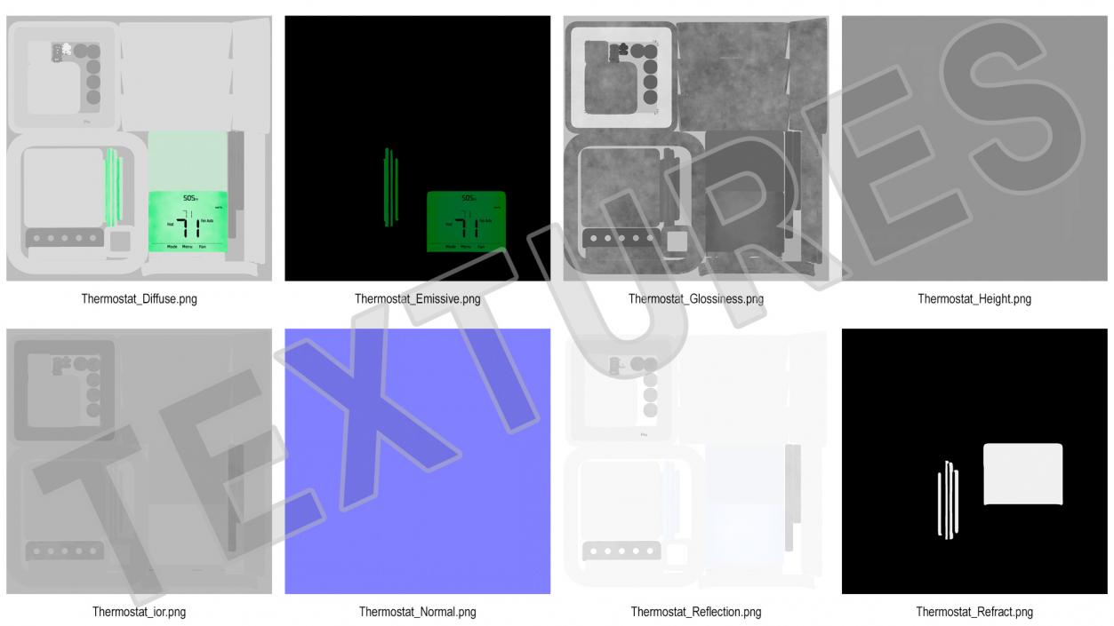 3D Digital Programmable Thermostat