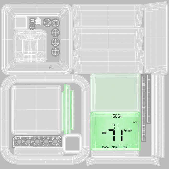 3D Digital Programmable Thermostat