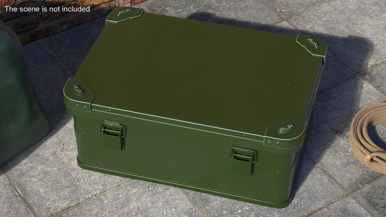 3D Military Storage Box Small 2 model