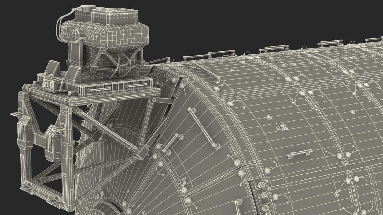 3D ISS Module Columbus Science Laboratory model