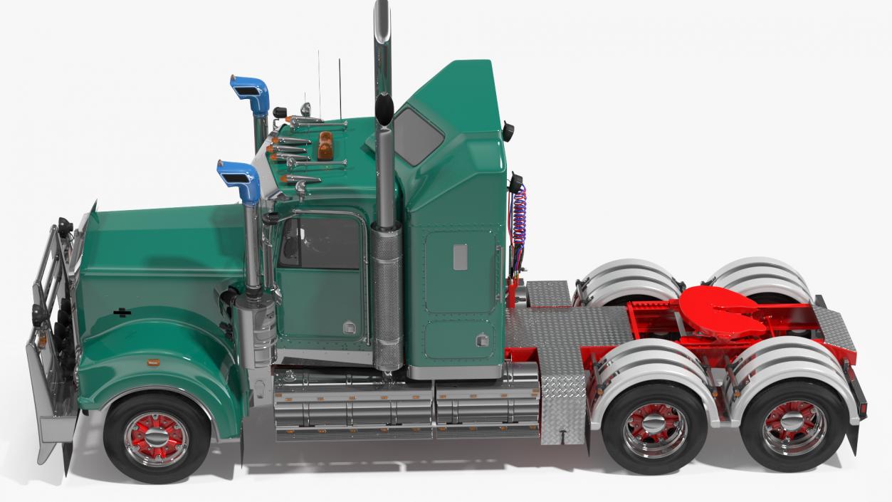 3D Vintage Semi-Truck model