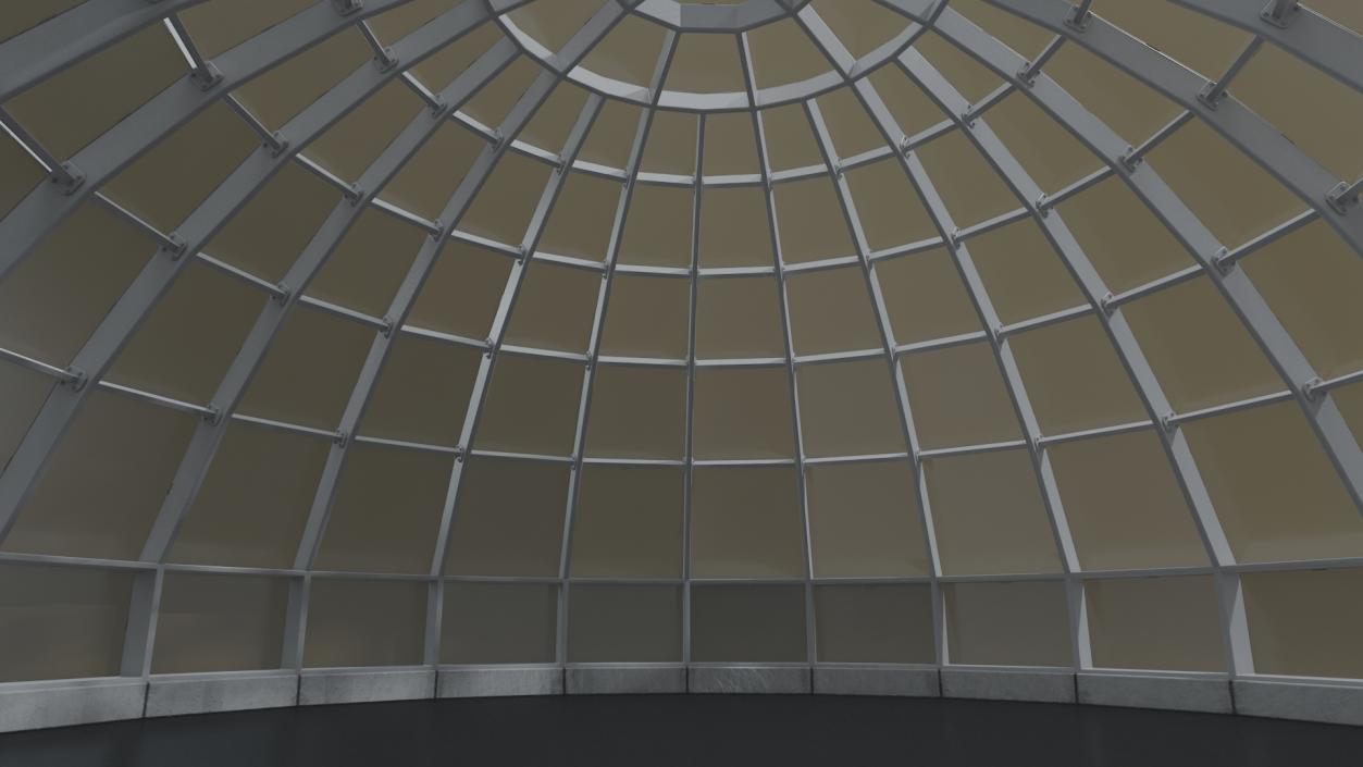 Glass Covered Steel Dome 3D model