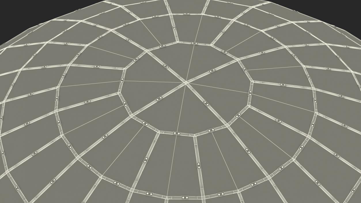 Glass Covered Steel Dome 3D model