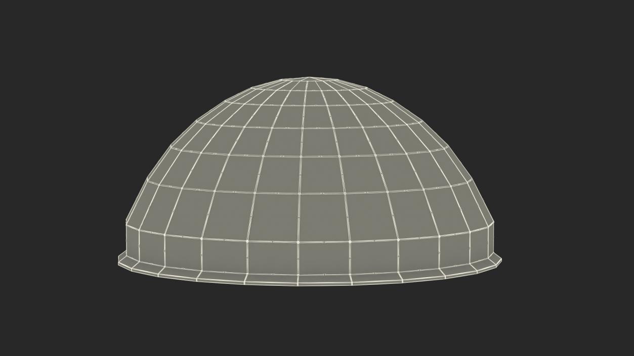 Glass Covered Steel Dome 3D model