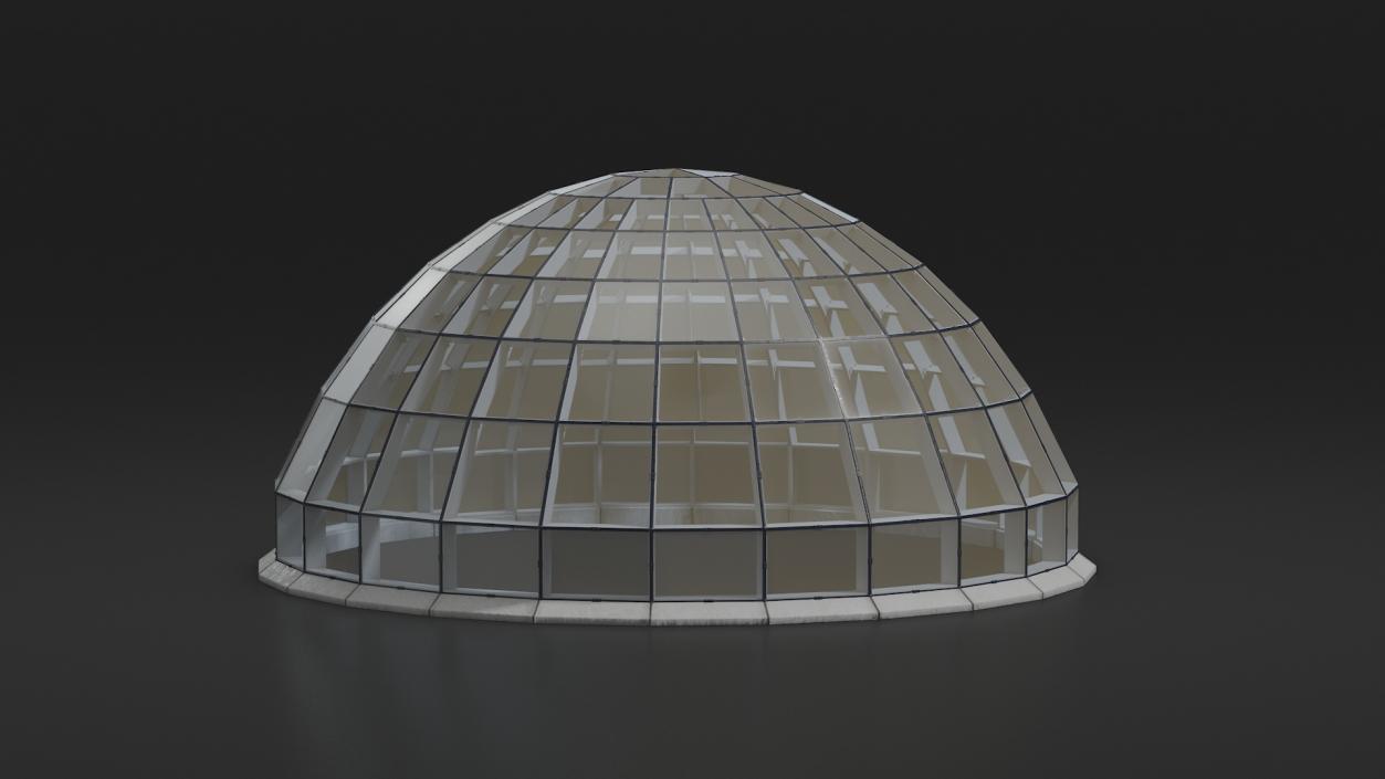 Glass Covered Steel Dome 3D model