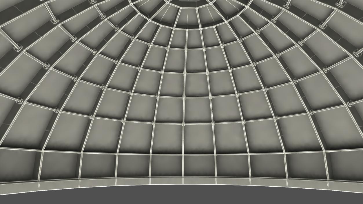 Glass Covered Steel Dome 3D model