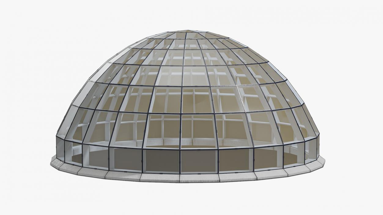 Glass Covered Steel Dome 3D model