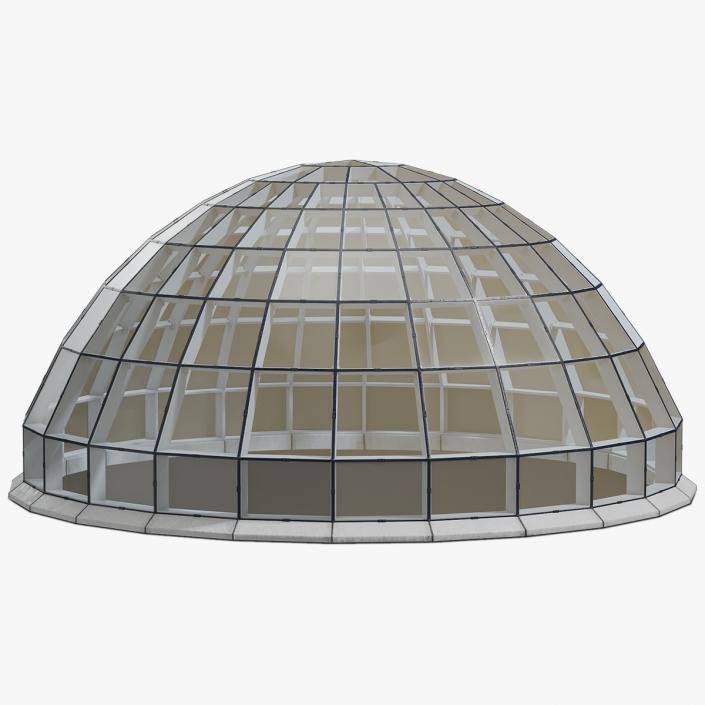 Glass Covered Steel Dome 3D model