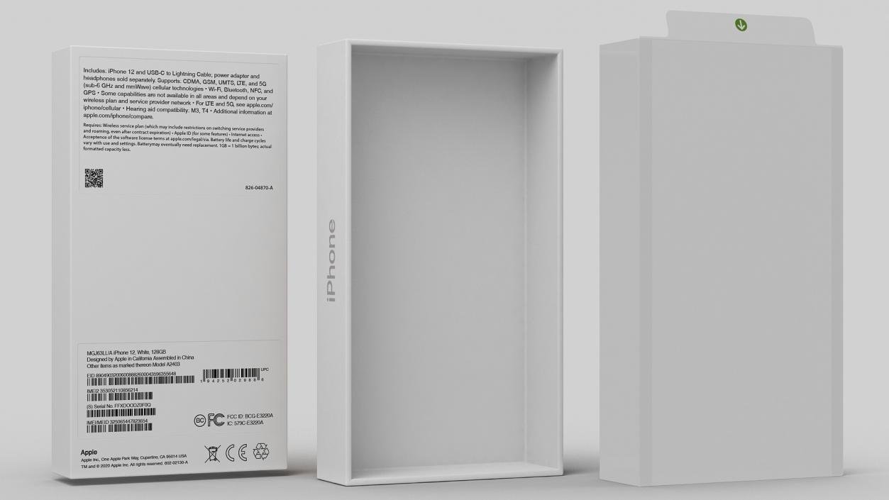 iPhone 12 Package Box White 3D