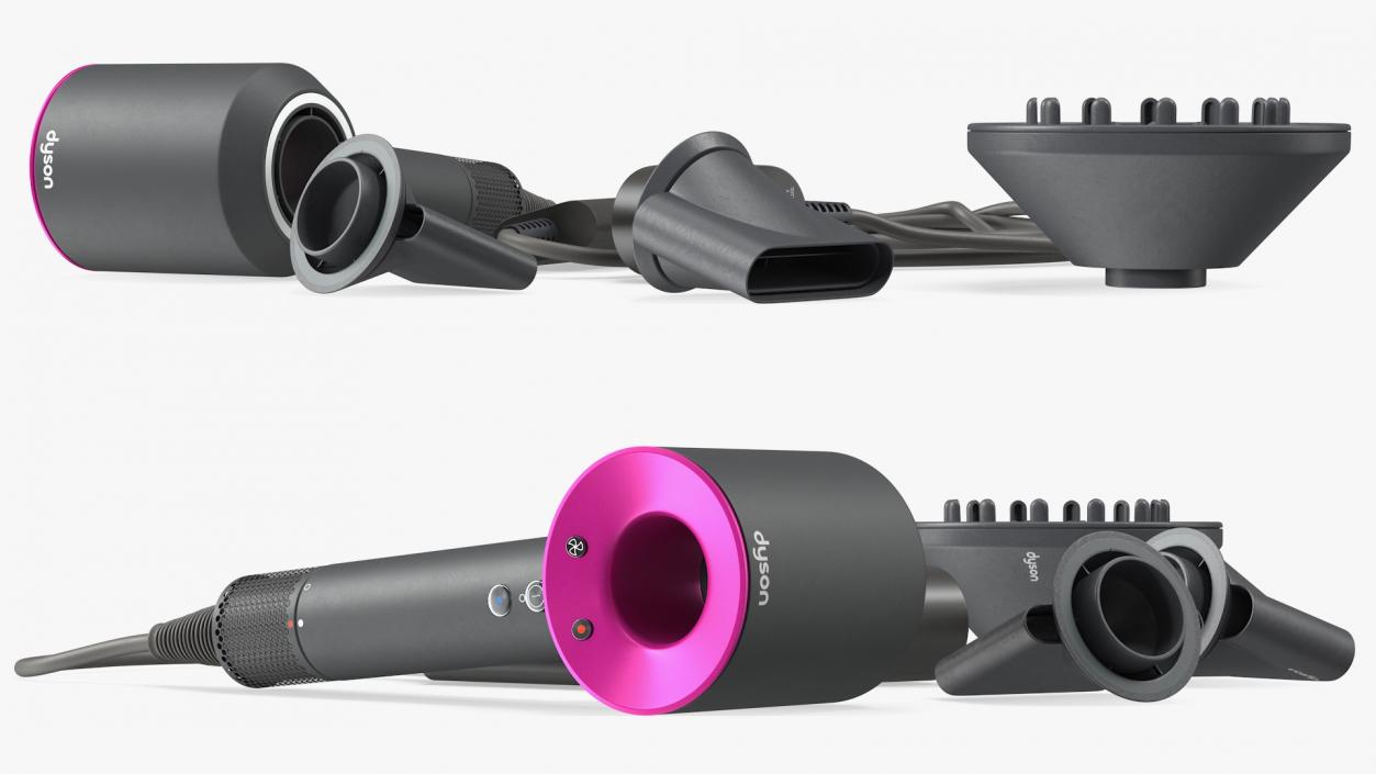 3D Dyson Supersonic Hair Dryer with Attachments Set model