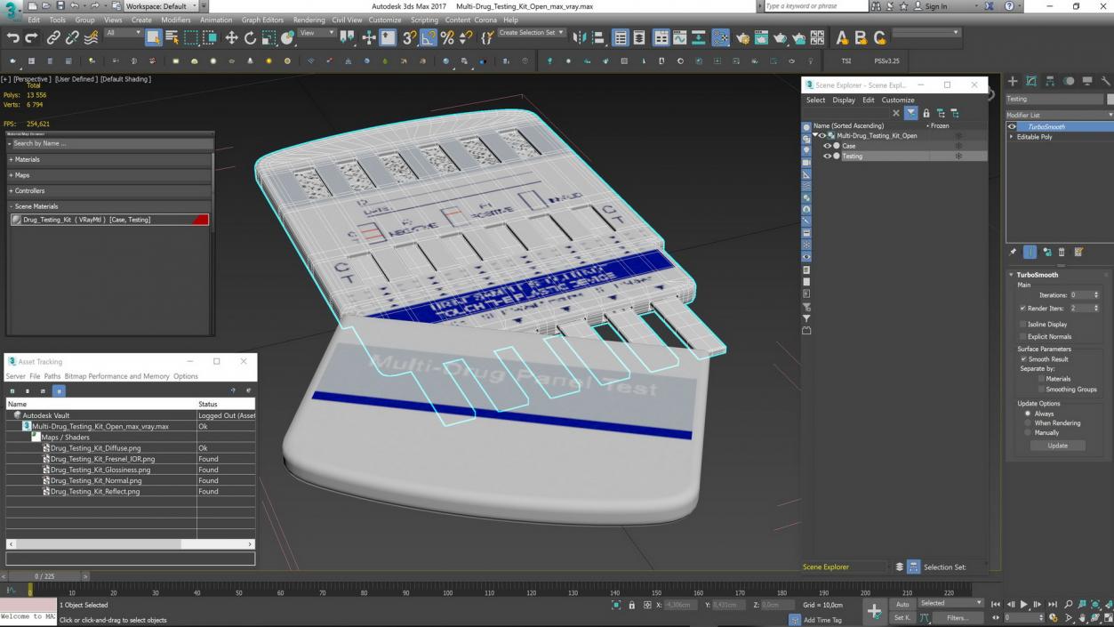 Multi-Drug Testing Kit Open 3D