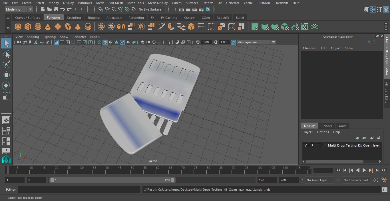 Multi-Drug Testing Kit Open 3D