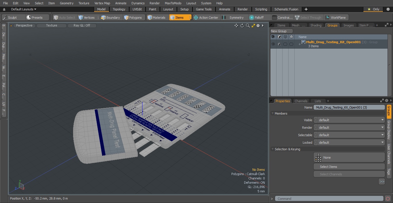 Multi-Drug Testing Kit Open 3D