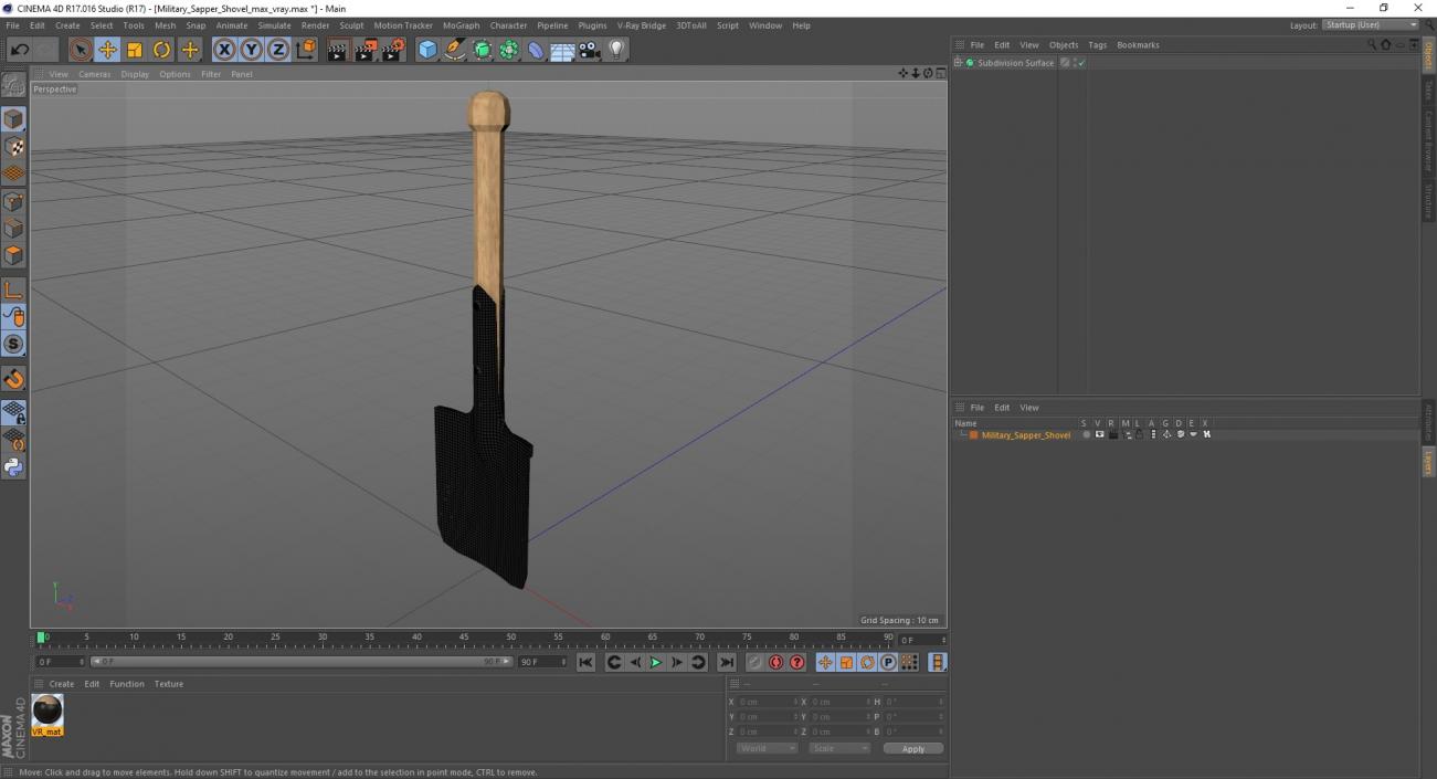 Military Sapper Shovel 3D