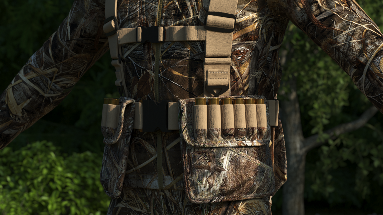 Strap Vest for Duck Hunting 3D