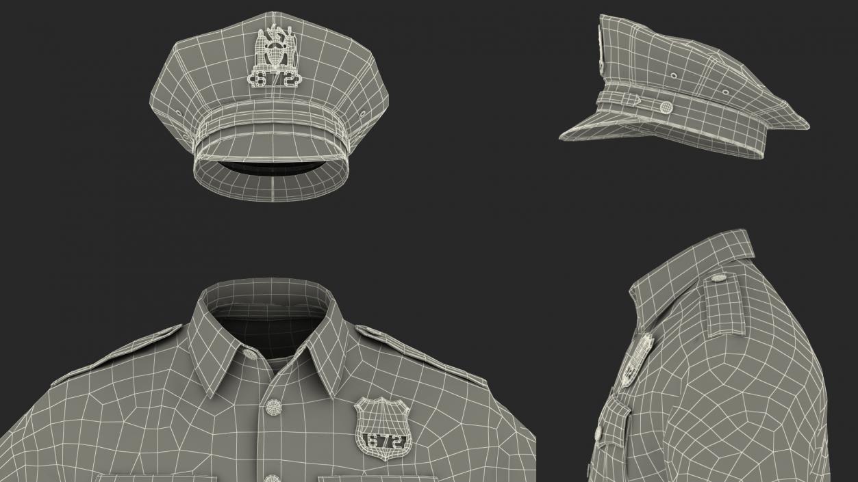 NYPD Police Officer Uniform 3D