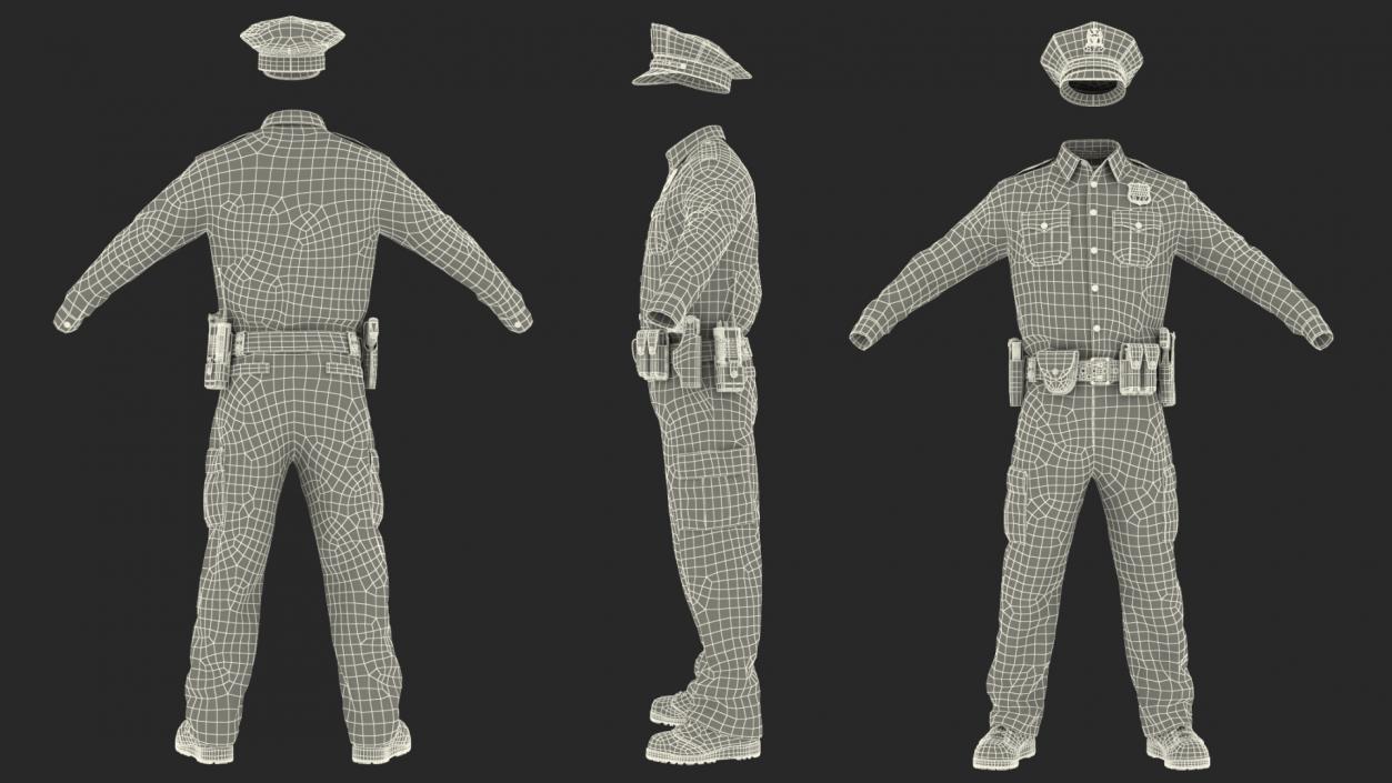 NYPD Police Officer Uniform 3D