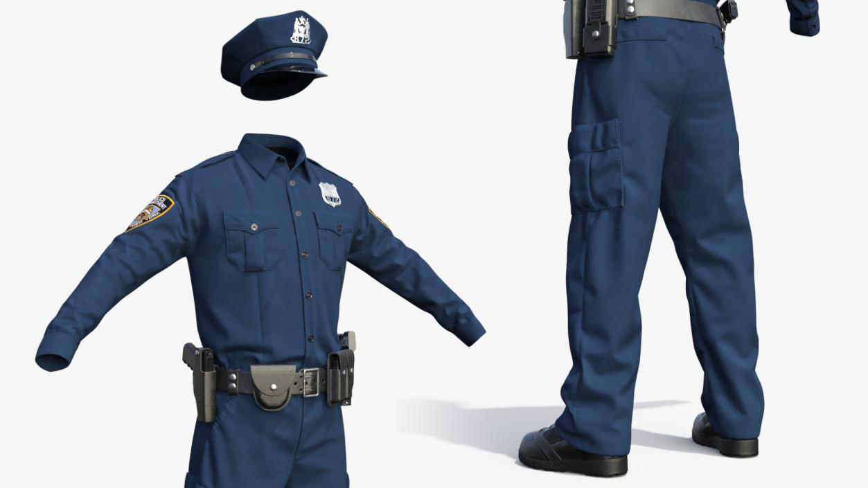 NYPD Police Officer Uniform 3D