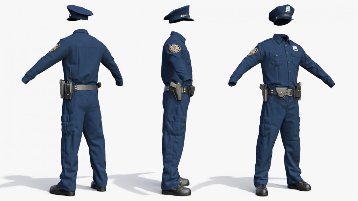 NYPD Police Officer Uniform 3D