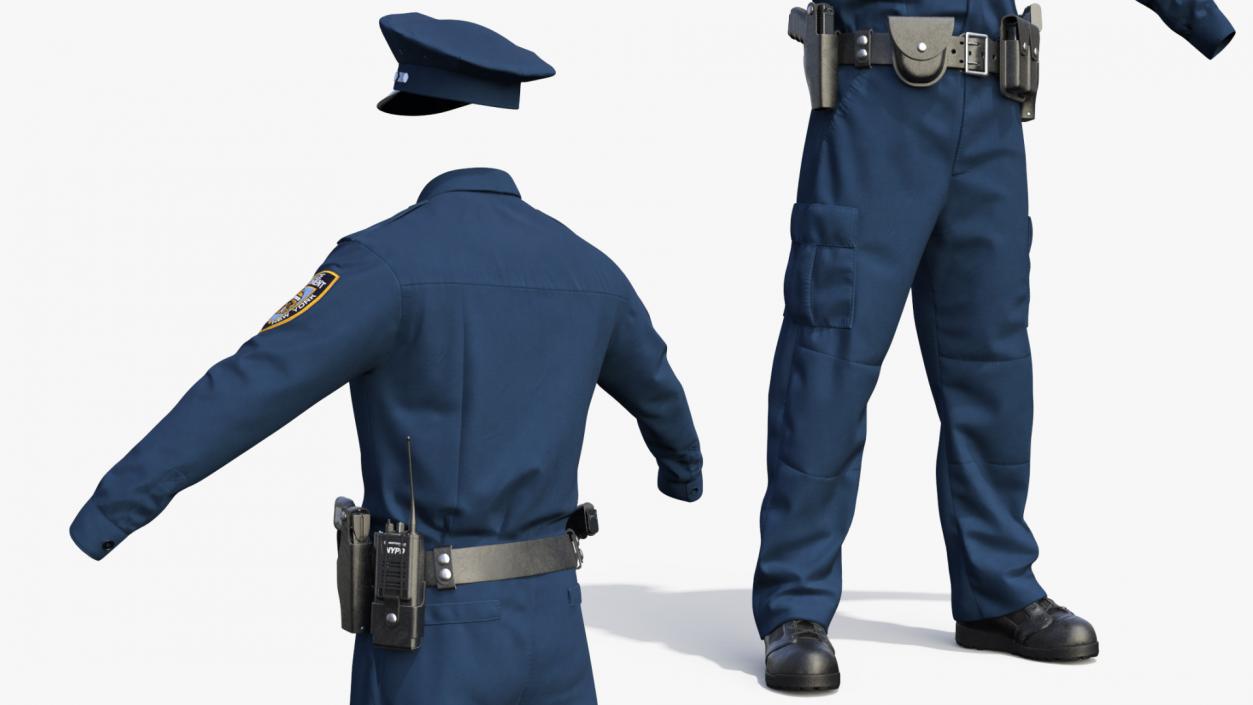 NYPD Police Officer Uniform 3D