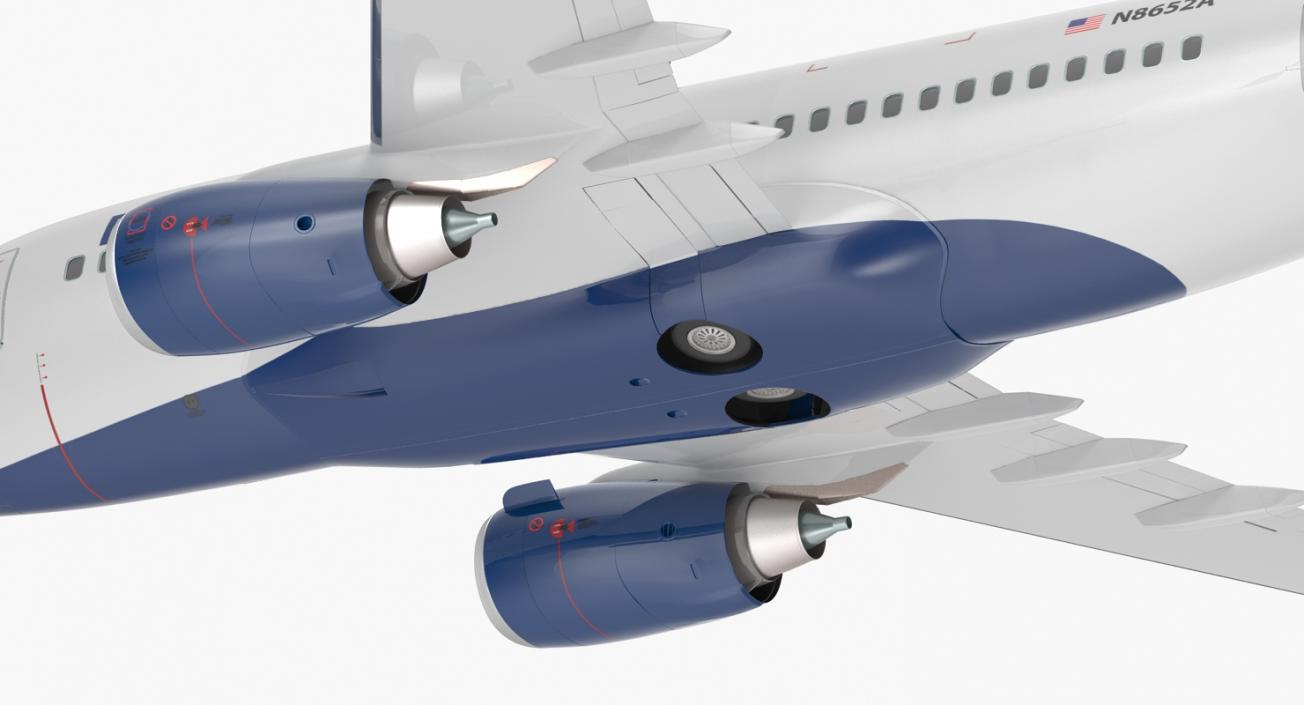 Boeing 737-600 Delta Air Lines Rigged 3D