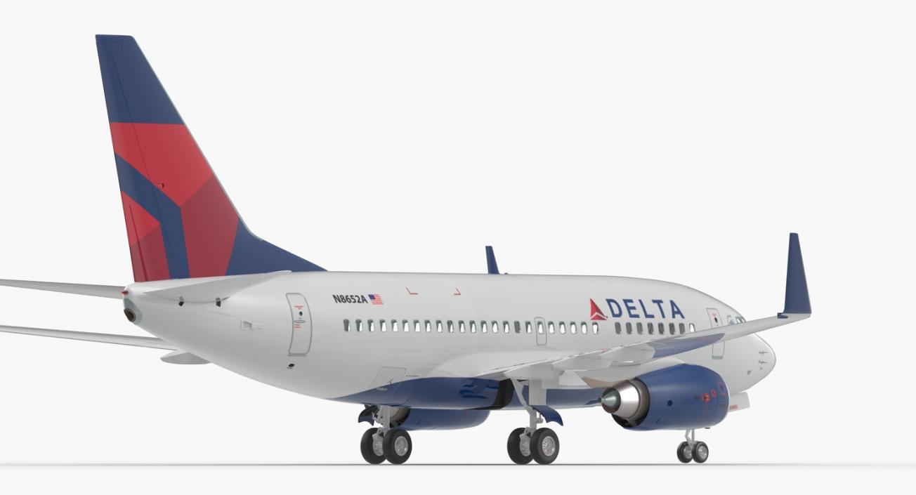 Boeing 737-600 Delta Air Lines Rigged 3D