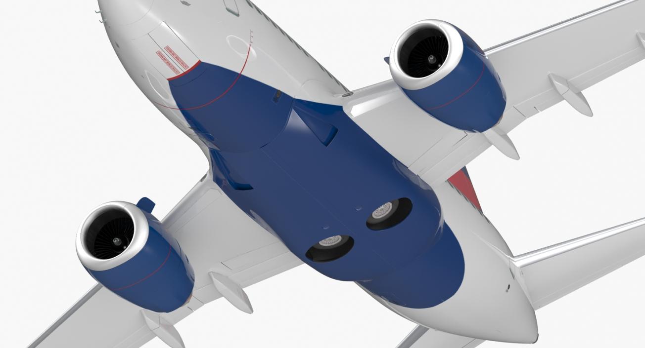 Boeing 737-600 Delta Air Lines Rigged 3D