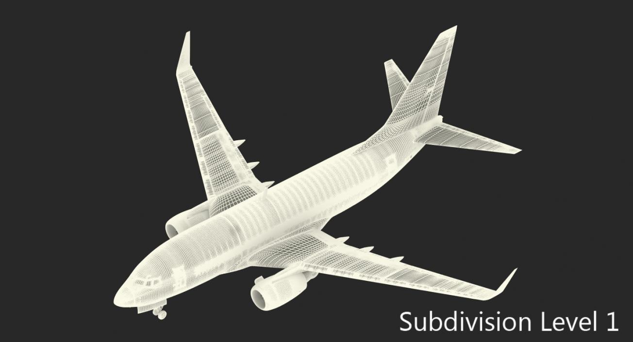 Boeing 737-600 Delta Air Lines Rigged 3D