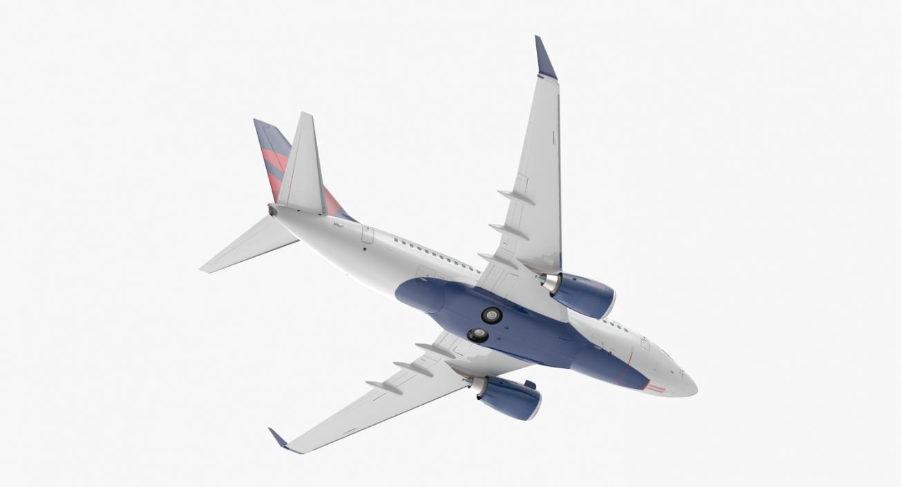 Boeing 737-600 Delta Air Lines Rigged 3D