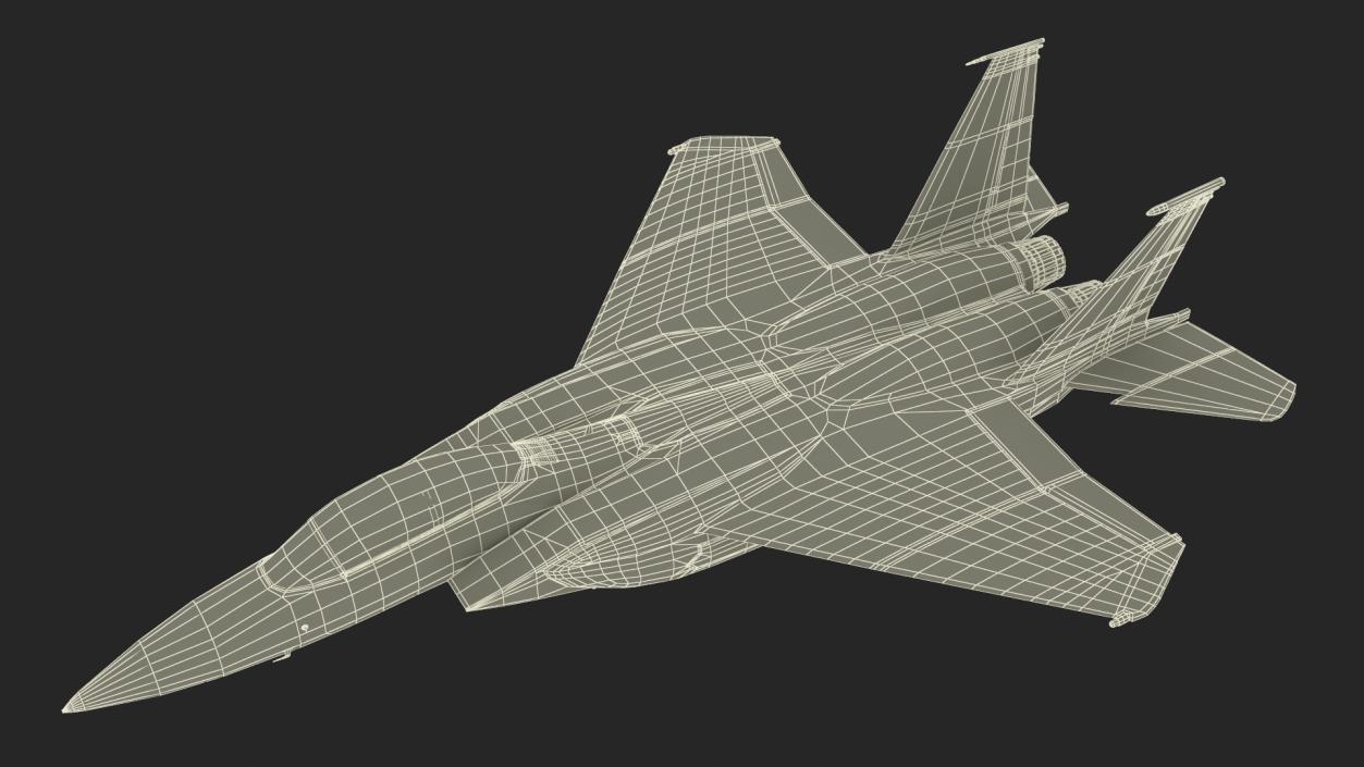 F-15 Silent Eagle in Flight 3D