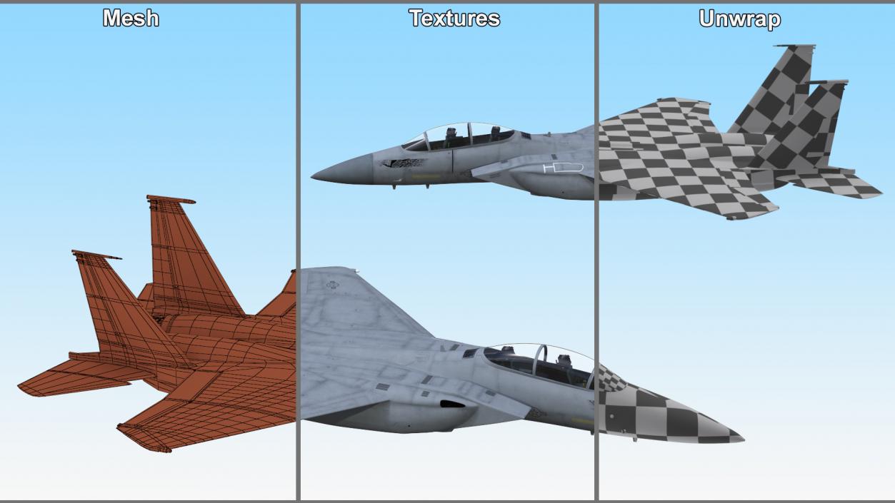 F-15 Silent Eagle in Flight 3D