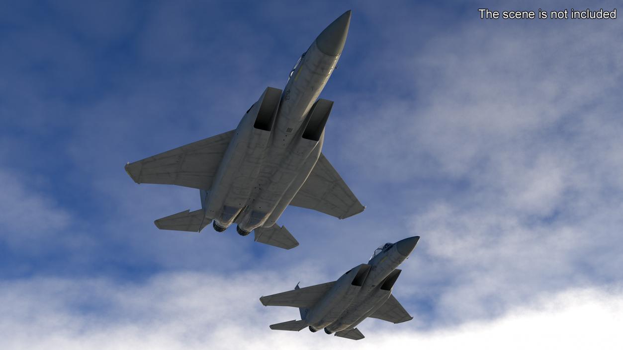 F-15 Silent Eagle in Flight 3D