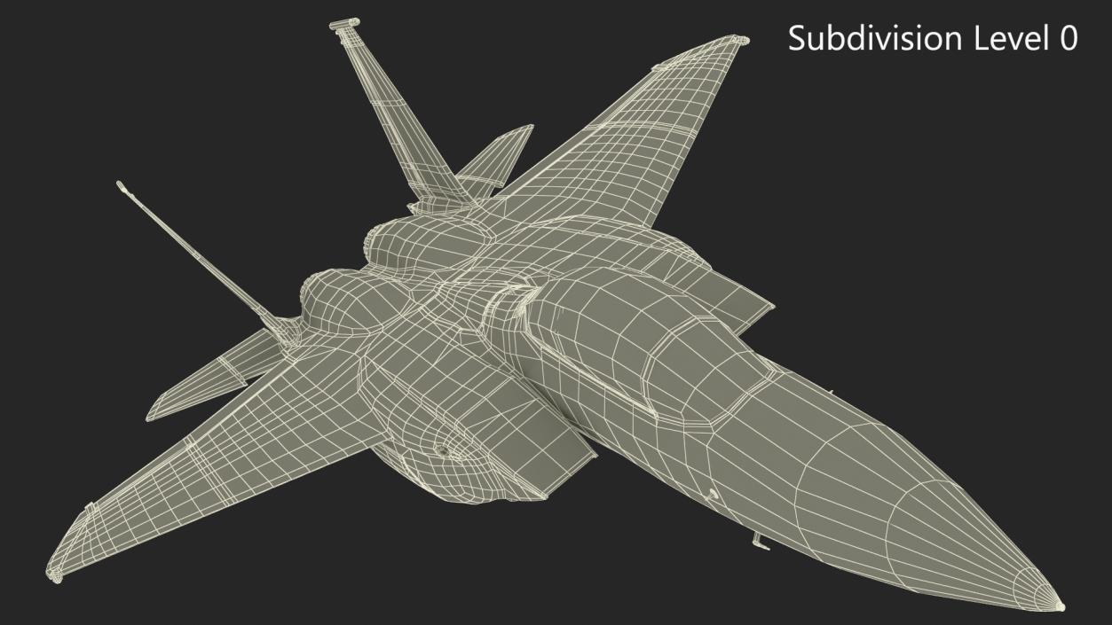 F-15 Silent Eagle in Flight 3D