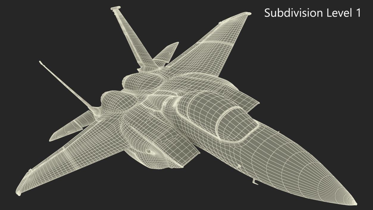 F-15 Silent Eagle in Flight 3D