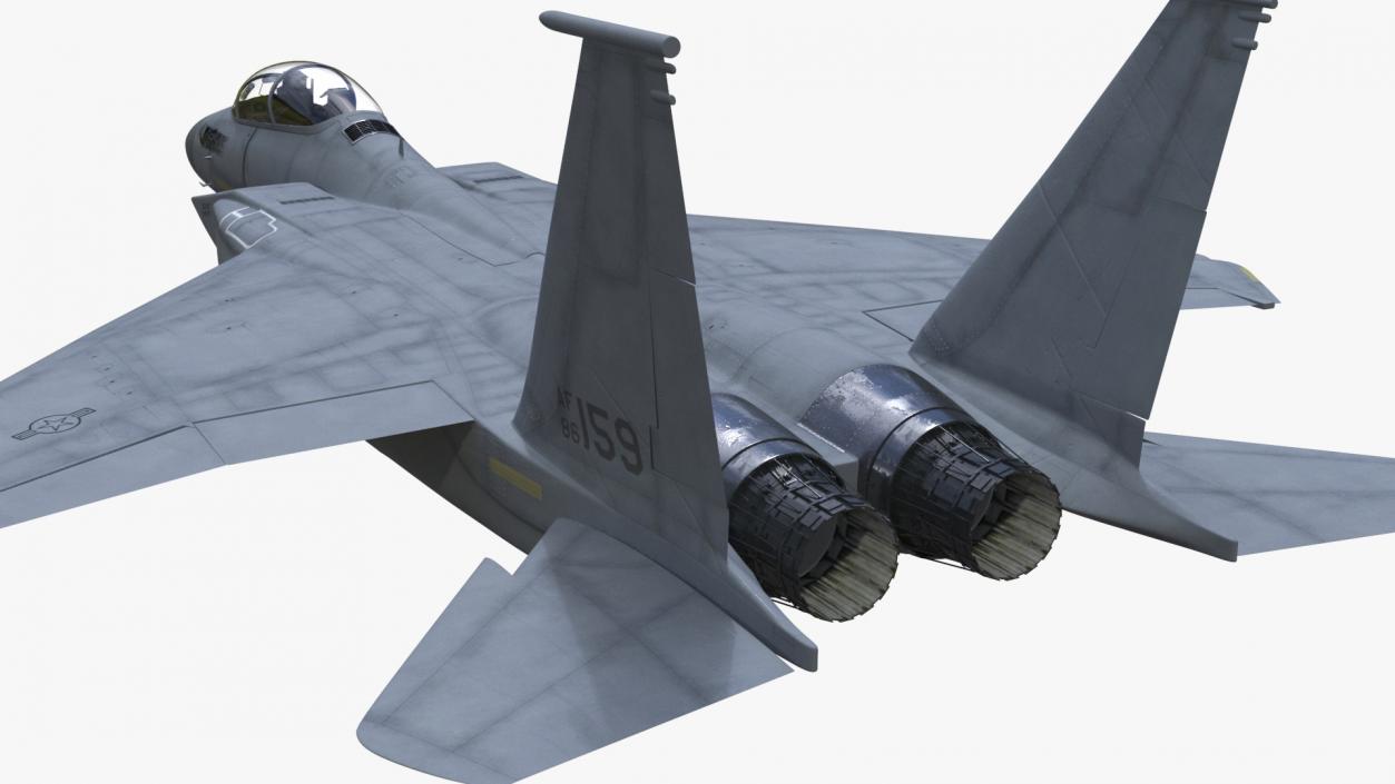 F-15 Silent Eagle in Flight 3D